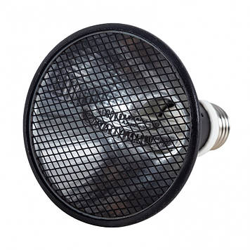 Інфрачервоний випромінювач тепла для рептилій Repti-Zoo Deep Heater 80 W 13х9 см Чорний (RZ-PAR95080)