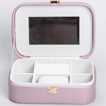 Скринька-органайзер для прикрас YIWU 20x14x7 см Бузковий (HP-5-32P)