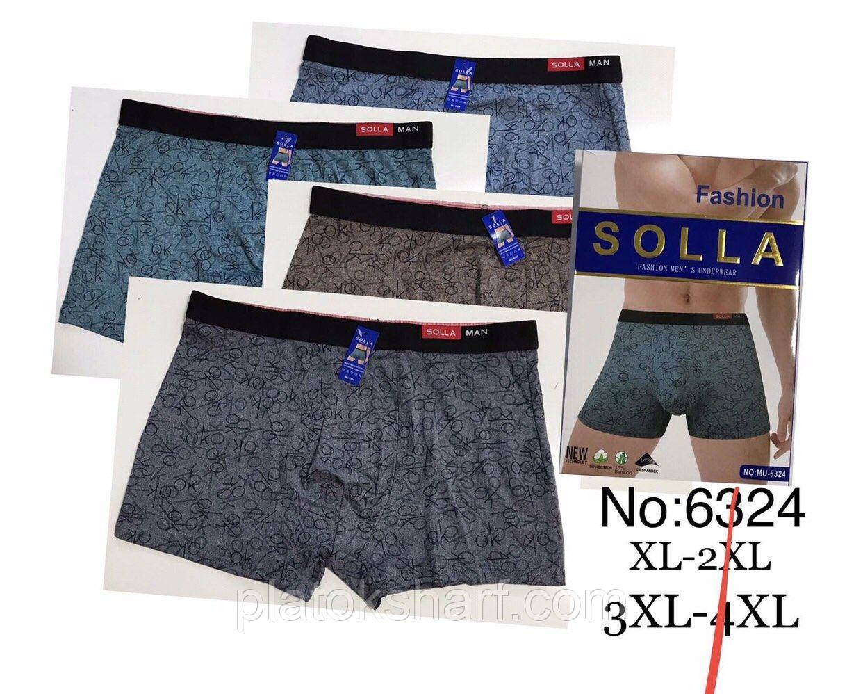 Труси чоловічі боксери БАМБУК розміри 46-52 (6324)