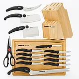 Набір професійних кухонних ножів Miracle Blade 13 в 1, фото 2