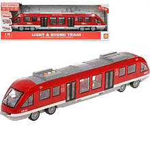 Потяг звуковий інерційний "City Service" ЧЕРВОНИЙ арт. WY 920 AB