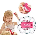 Стайлер для прикрашання волосся стразами/ степлер для дівчаток Magic "Sparkling Diamond" рожевий, фото 4