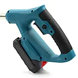 Акумуляторна газонокосарка-тример для коса трави MK-150B Blue Бездротова газонокосарка для саду, фото 2