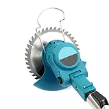 Акумуляторна газонокосарка-тример для коса трави MK-150B Blue Бездротова газонокосарка для саду, фото 5