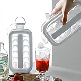 Силіконова форма для льоду з кришкою на 17 кульок Cool Home ICE Tray лоток для заморожування води, фото 3