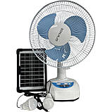 Портативний акумуляторний вентилятор із сонячною батареєю SONALAS SL-662, фото 2