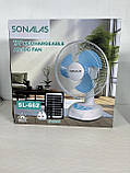 Портативний акумуляторний вентилятор із сонячною батареєю SONALAS SL-662, фото 3
