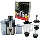 Соковижималка електрична 4в1 (блендер, міміксер, кавомолка) 3000 Вт Zepline ZP-122 Універсальний кухонний до, фото 9