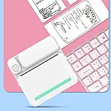 Дитячий портативний термопринтер C19 з Bluetooth і акумулятором принтер миттєвого друку з термопаперою, фото 4