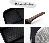 Універсальна сковорода з п'ятьма розділеними секціями й антипригарним покриттям, фото 8