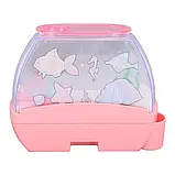 Музичний акваріум дитячий нічник озвучування казки пісні підсвічування bluetooth Happy Aquarium Fish Tank, фото 5