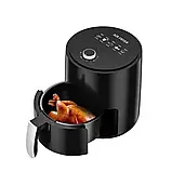 Безоливна фритюрниця зі знімною чашею Air Fryer BW-3011 Аерофритюрниця без олії з таймером і чашею 3.2 л, фото 3