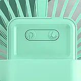 Портативний вентилятор акумуляторний із кільцевою лампою Breeze Silent Fan бездротовий, 3 режими, регулювання, фото 5