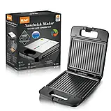 Електрична сендвічниця електрогриль на 1400 Вт RAF R.516 Гриль-бутербродниця для дому, фото 4
