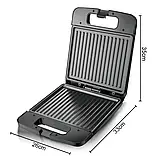 Електрична сендвічниця електрогриль на 1400 Вт RAF R.516 Гриль-бутербродниця для дому, фото 6