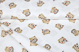 Сатин-твіл Ведмедики в коронах