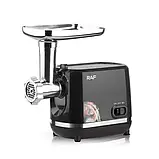 М'ясорубка електрична в пластиковому корпусі на 1200 Вт RAF R.3395 М'ясорубка для домашньої ковбаси, фото 4