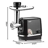 М'ясорубка електрична в пластиковому корпусі на 1200 Вт RAF R.3395 М'ясорубка для домашньої ковбаси, фото 7