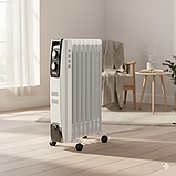 Нагрівач радіаторний оливний DSP KD3021 2000 Вт Побутовий електрорадіатор радіатор на 9 секцій, фото 2