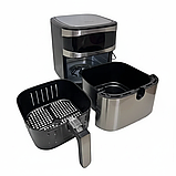 Кухонна аерофритюрниця Zepline ZP-216 на 12 л, 4200 Вт, мультипіч з великою чашею, фритюрниця без олії, фото 4