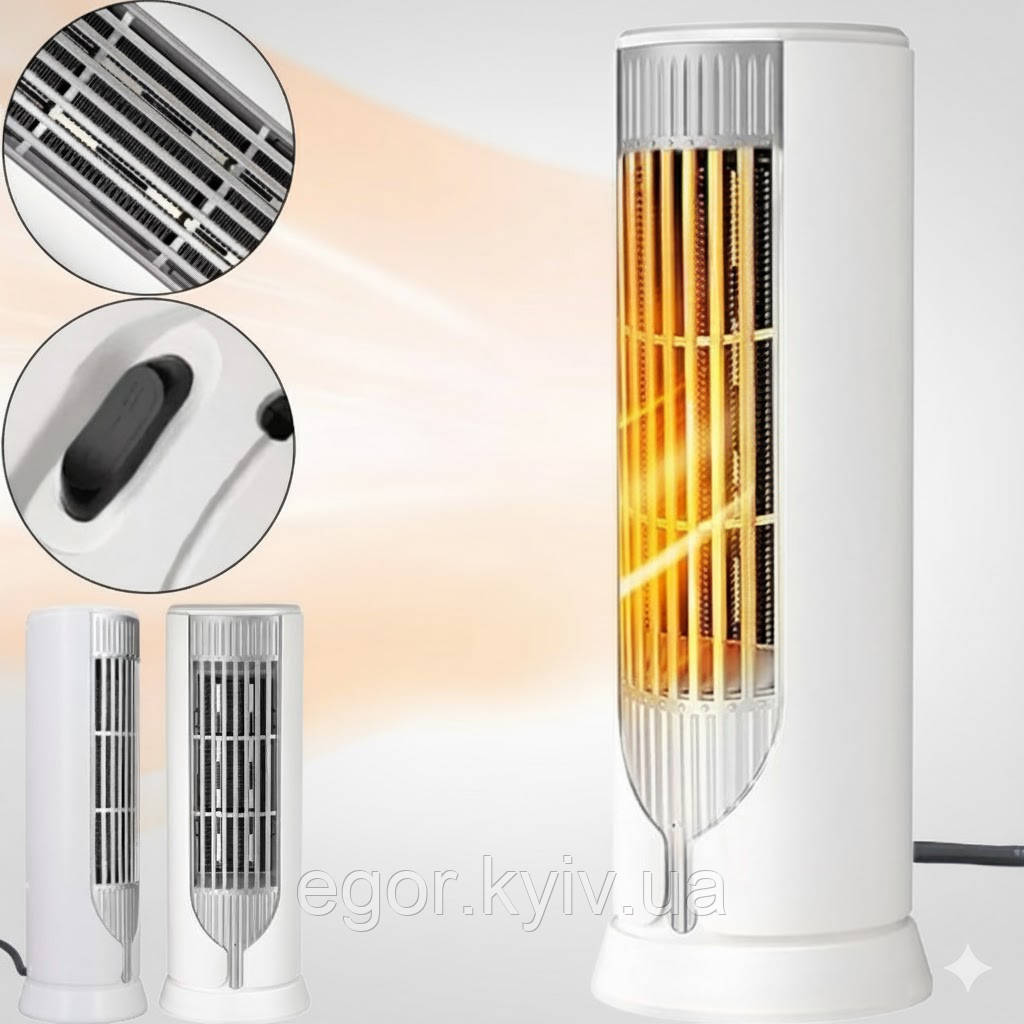 Тепловентилятор керамічний Lasko FH500 1200 Вт, кімнатний електрообігрівач дуйка для дому та офісу, захист від перегрівання, фото 1