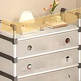 Підлогова пряма 4-рівнева полиця для взуття SKLM-25-LT6205 100х62х29 см, фото 4