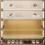 Підлогова пряма 4-рівнева полиця для взуття SKLM-25-LT6205 100х62х29 см, фото 5