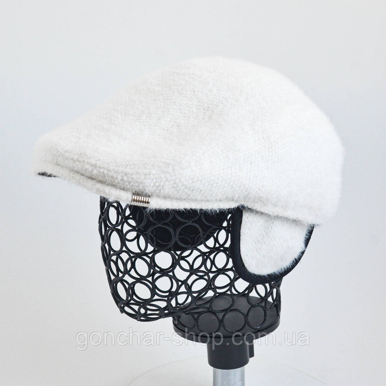 Кепі тепла картуз вушка KENT&AVER, ангорка молоко 56-57, фото 1