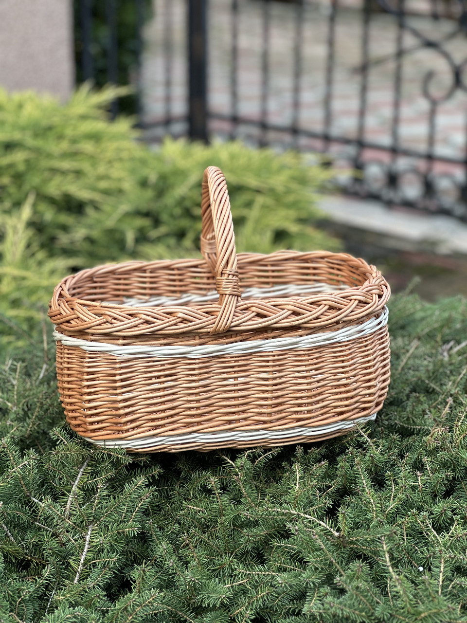 Корзина плетена з лози. Арт:085, фото 1