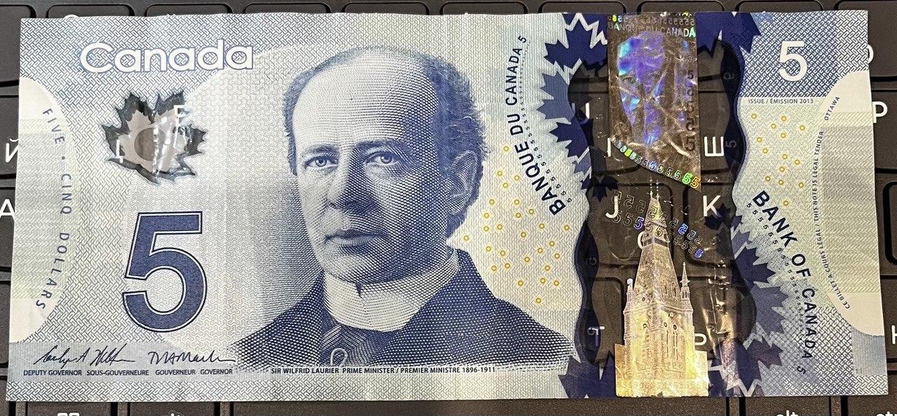 Банкнота Канади 5 доларів 2013 р. VF, фото 1