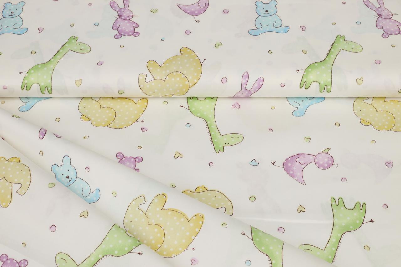 Сатин-твіл Зефірні звірята, фото 1