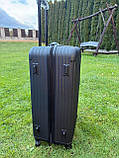 Валіза дорожня на 4х колесах ВЕЛИКА 75x48x29см 97л WINGS TR058 L ЧОРНА, фото 3