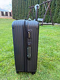 Валіза дорожня на 4х колесах ВЕЛИКА 75x48x29см 97л WINGS TR058 L ЧОРНА, фото 4