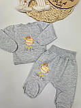 Комплект для новонародженого: Розпашонка + Повзунки з футера, фото 3