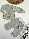 Комплект для новонародженого: Розпашонка + Повзунки з футера, фото 6