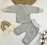 Комплект для новонародженого: Розпашонка + Повзунки з футера, фото 7