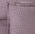 Постільна білизна Altinbasak сатин жаккард євро розмір Adelya puce, фото 2