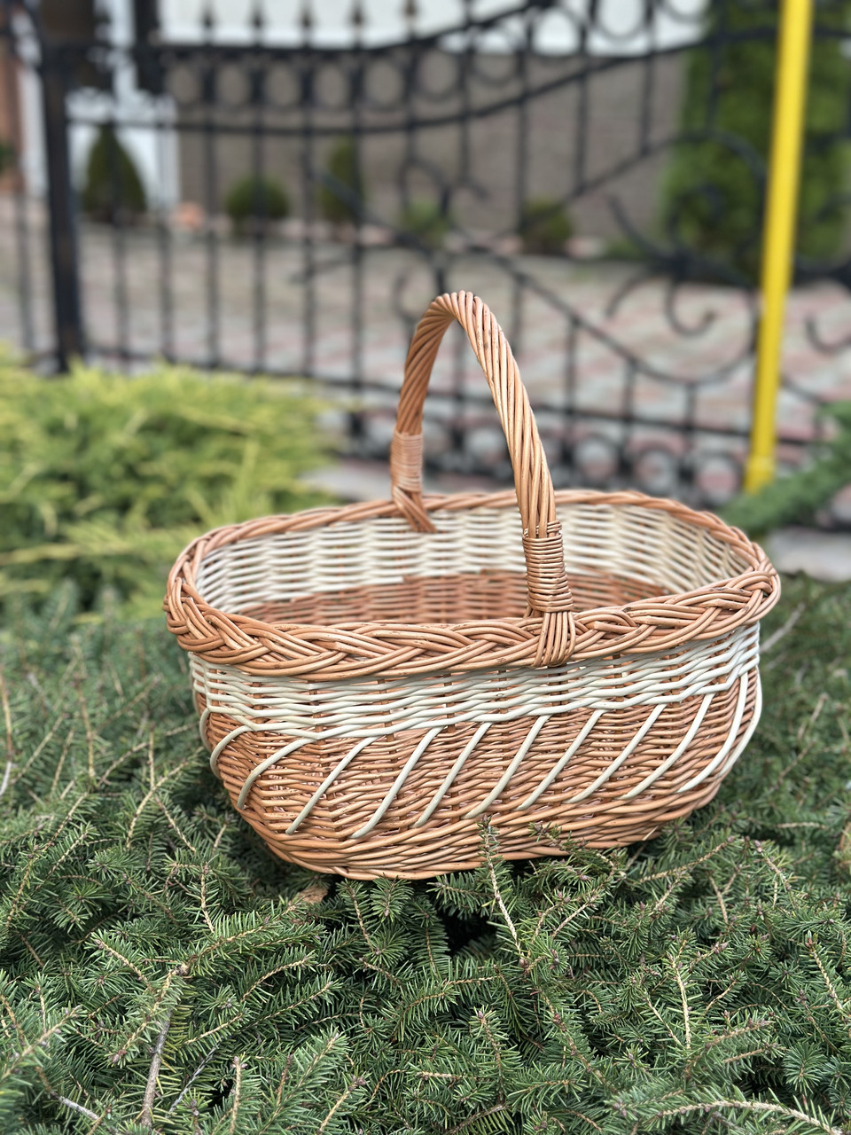 Корзина плетена з лози Арт:086, фото 1