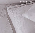 Постільна білизна Altinbasak сатин жаккард євро розмір Mina marble, фото 2