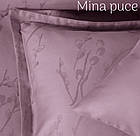 Постільна білизна Altinbasak сатин жаккард євро розмір Mina puce, фото 2