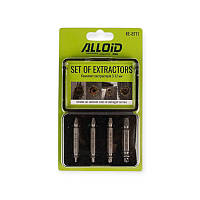 Екстрактори обламаних болтів (свердла) 3-12 мм 4шт двосторонні, для шуруповерта