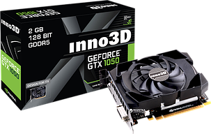 Відеокарта GeForce GTX 1050 Ti 4GB Inno3D Compact (N105T-1SDV-M5CM) Б/В, фото 1