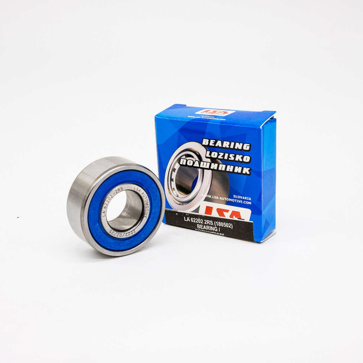 Подшипник коленвала 2101, ген-ра Волга 62202 2 RS (180502), фото 1