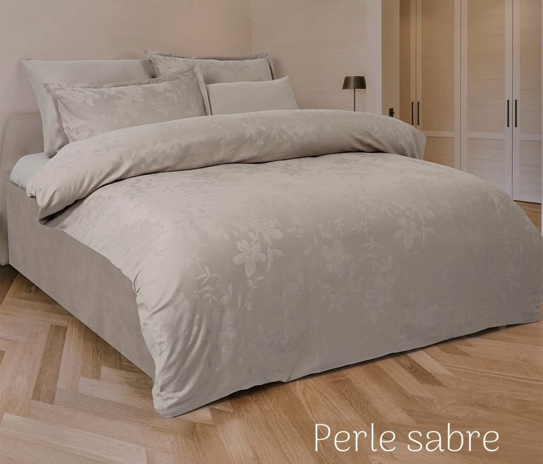 Постільна білизна Altinbasak сатин жаккард євро розмір Perle sabre, фото 1