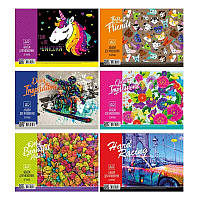 Альбом 30 аркушів АП-П-120-30 (80) 4 види, на пружині, 16 шт в упаковці