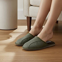 Шкіряні чоловічі капці на хутрі 273