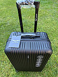 Валіза дорожня на 4х колесах СЕРЕДНЯ 65x43x26см 63л WINGS TR058 М ЧОРНА, фото 4