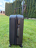 Валіза дорожня на 4х колесах СЕРЕДНЯ 65x43x26см 63л WINGS TR058 М ЧОРНА, фото 3