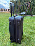 Валіза дорожня на 4х колесах СЕРЕДНЯ 65x43x26см 63л WINGS TR058 М ЧОРНА, фото 2