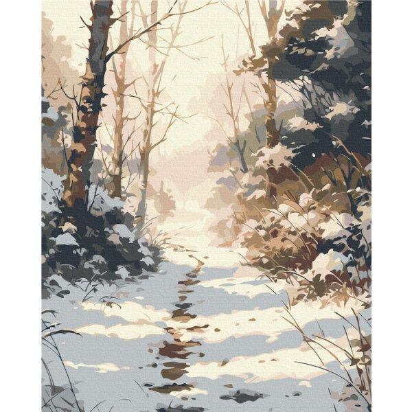 Картина за номерами "Снігова доріжка" 40х50см BS53836-SKL-II G-Rich, фото 1